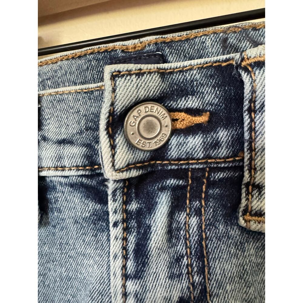 Gap Kids Stretch Skinny Jeans Girls Size 5 Regular Light Wash Denim - Picture 9 of 10